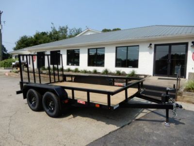 New 2027 Currahee 76x12' Landscape, 2-3500# Axles, Removable Ramp Gate