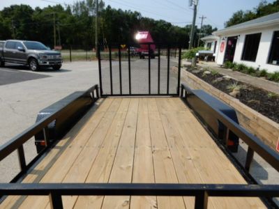 New 2027 Currahee 76x12' Landscape, 2-3500# Axles, Removable Ramp Gate
