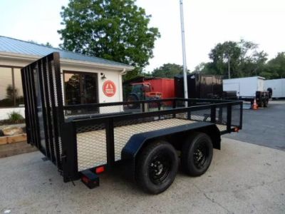 New 2027 Currahee 76x12' Landscape, 2' Mesh Sides, Removable Ramp Gate