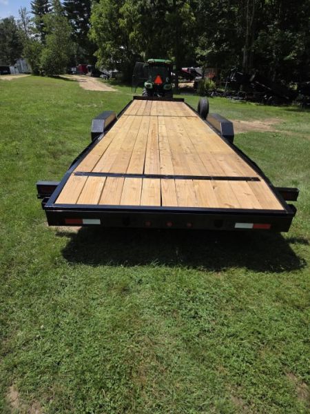 New 2026 Triple R Trailers 7x34 14,000lb gvwr open flat bed trailer Car Hauler