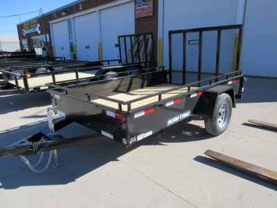 New 2026 Sure-Trac 6X12 STEEL HIGH SIDE Utility Trailer