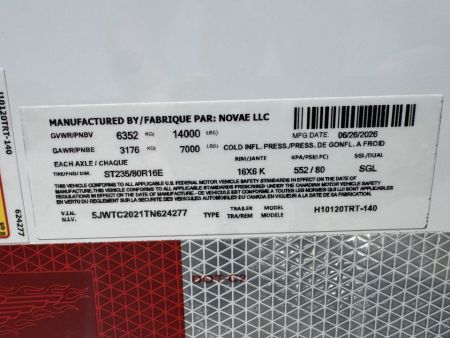 New 2026 H&H Trailers H10120TRT Cargo / Enclosed Trailer