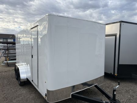 New 2026 Mirage Trailers 7 x 16 EXPO Cargo Flat Top Round Front 7K Cargo / Enclosed Trailer
