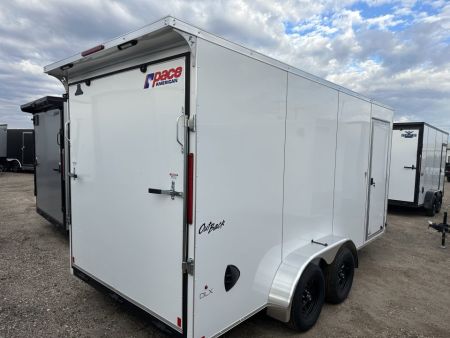 New 2026 Mirage Trailers 7 x 16 EXPO Cargo Flat Top Round Front 7K Cargo / Enclosed Trailer