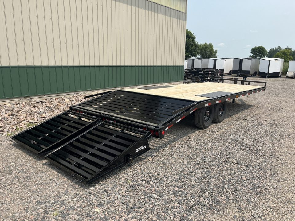New 2027 24' x 8" 16k PJ I-beam Deckover Trailer