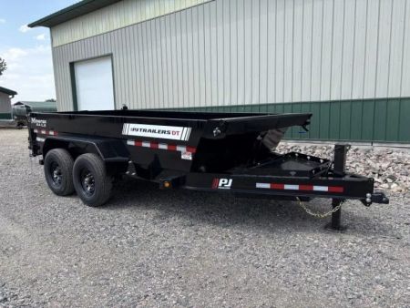 New 2027 16'x83  PJ DT1 5-Stage Telescopic Dump Trailer