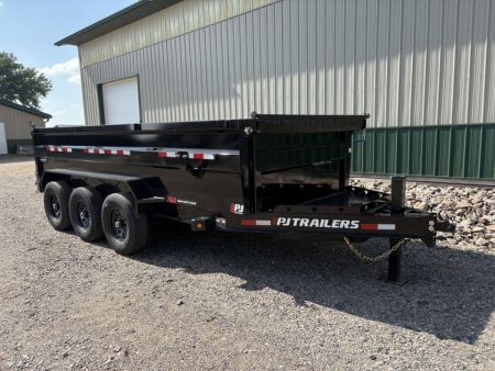 New 2027 16' x 83  21k PJ Triple Axle High Side Dump Trailer