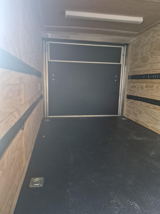 Consignment 2025 Hook and Line 7x14 White Enclosed Cargo Trailer – A/C | 30 Amp | E-Track | Motorcycle Chock Cargo / Enclosed Trailer