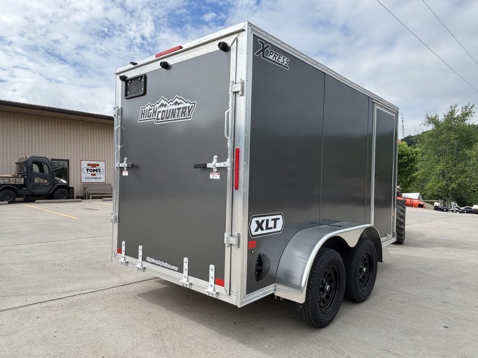 New 2026 High Country Xpress Trailers 6x12 XLT PRO Enclosed Trailer - Charcoal Gray - w/ Ramp - 7000# GVWR