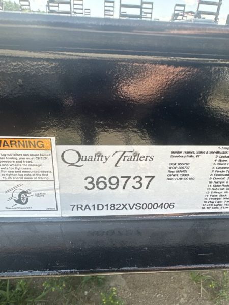 New 2027 Quality Trailers GEN-DW Equipment Trailer