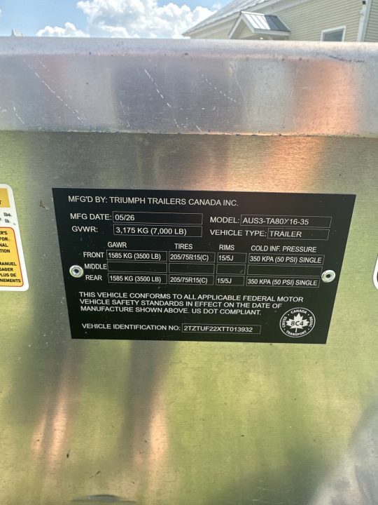 New 80x16 2026 Triumph Trailers Utility Trailer