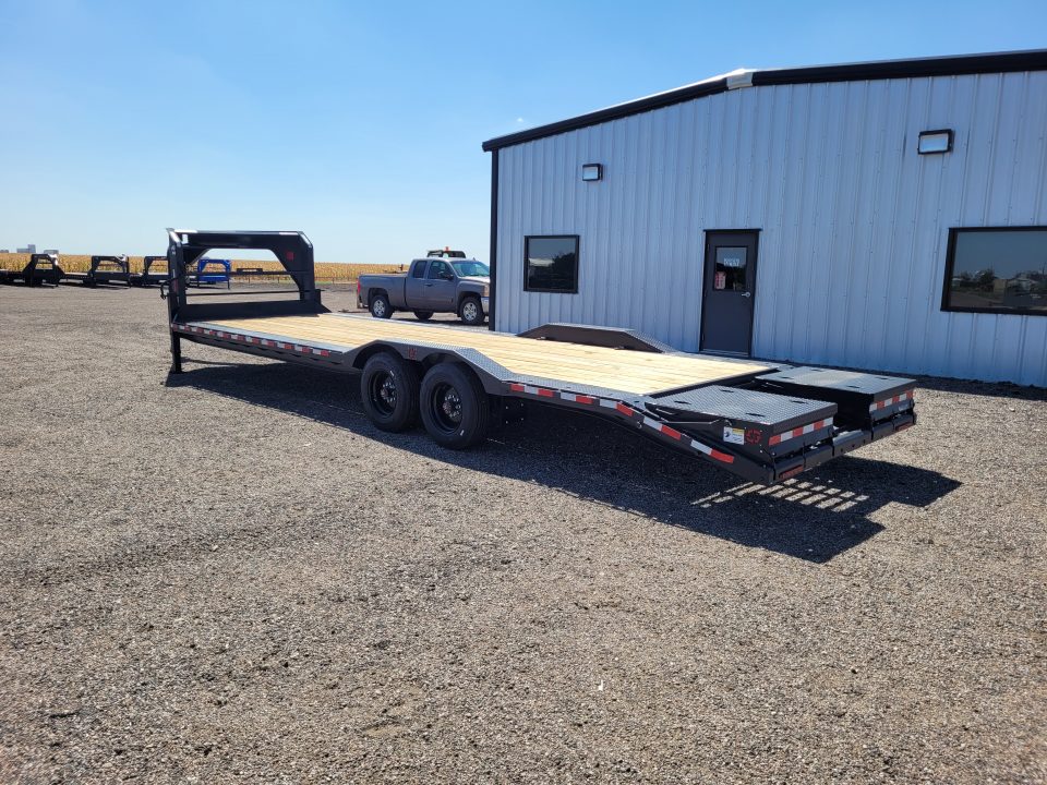 New 2027 Buckshot 102"x30' Gooseneck Equipment/Car Trailer
