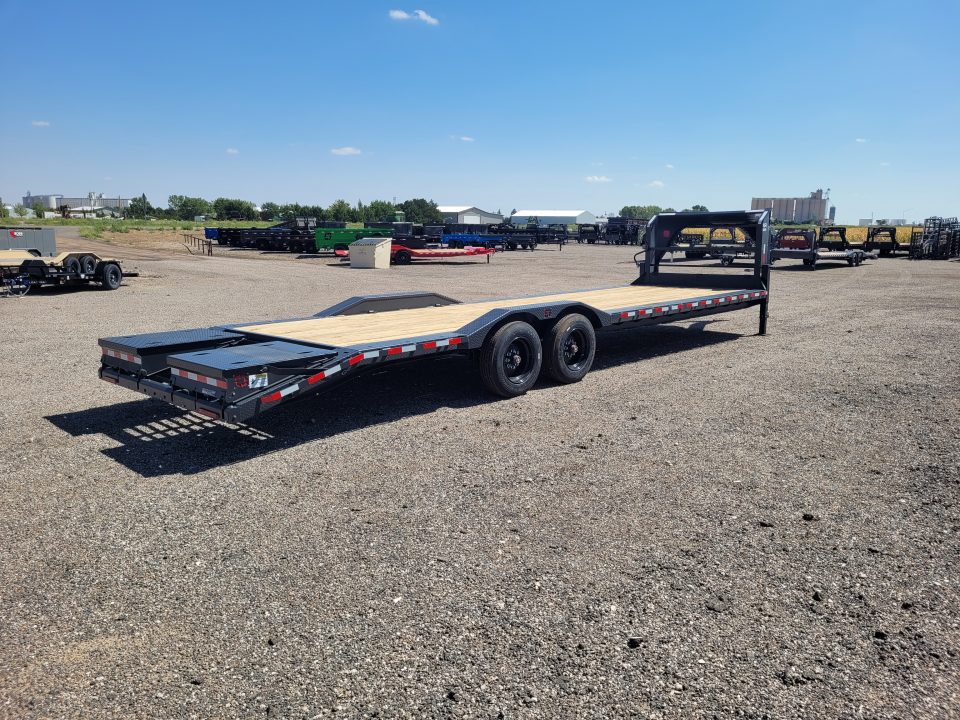 New 2027 Buckshot 102"x30' Gooseneck Equipment/Car Trailer