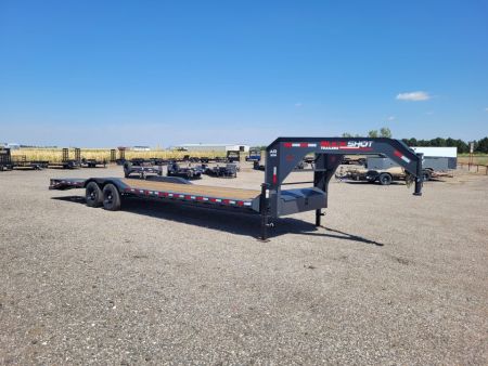 New 2027 Buckshot 102"x30' Gooseneck Equipment/Car Trailer