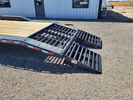 New 2027 Buckshot 102"x30' Gooseneck Equipment/Car Trailer