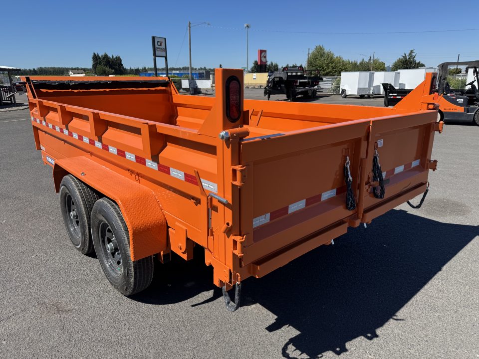New 2026 Sure-Trac 7x14 Low Pro Scissor Dump 14K GVWR *ORANGE