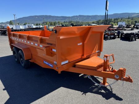 New 2026 Sure-Trac 7x14 Low Pro Scissor Dump 14K GVWR *ORANGE