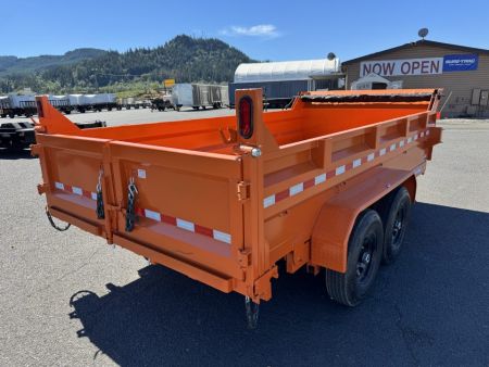 New 2026 Sure-Trac 7x14 Low Pro Scissor Dump 14K GVWR *ORANGE