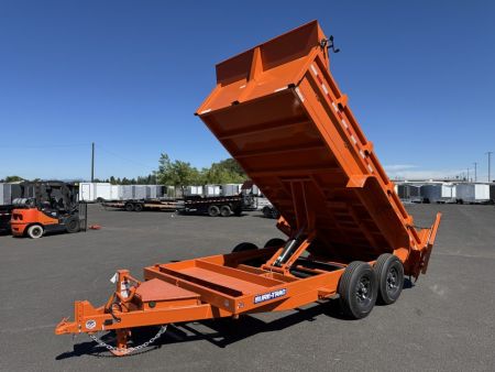 New 2026 Sure-Trac 7x14 Low Pro Scissor Dump 14K GVWR *ORANGE