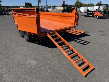 New 2026 Sure-Trac 7x14 Low Pro Scissor Dump 14K GVWR *ORANGE