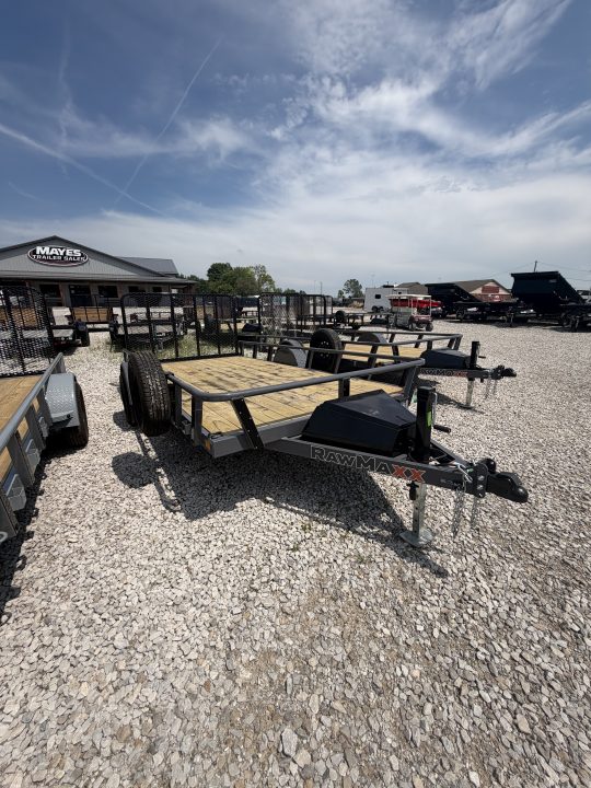 New 2027 RAWMAXX UTX1483BP3.5K Utility Trailer 83X14 SA STRAIGHT DECK (GVW:3500) SHADOW GRAY