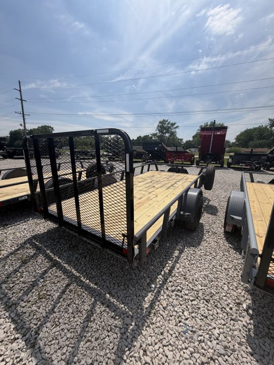New 2027 RAWMAXX UTX1483BP3.5K Utility Trailer 83X14 SA STRAIGHT DECK (GVW:3500) SHADOW GRAY