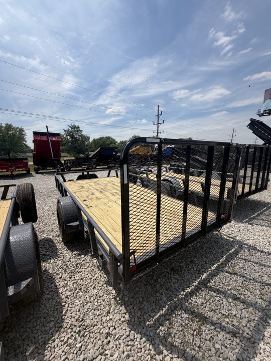 New 2027 RAWMAXX UTX1483BP3.5K Utility Trailer 83X14 SA STRAIGHT DECK (GVW:3500) SHADOW GRAY