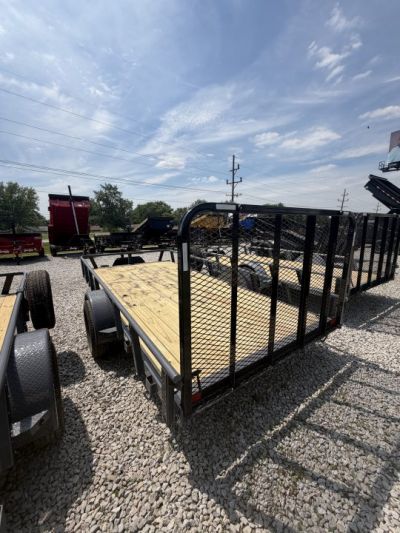 New 2027 RAWMAXX UTX1483BP3.5K Utility Trailer 83X14 SA STRAIGHT DECK (GVW:3500) SHADOW GRAY