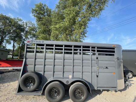 New 2026 Circle D 6x16 BH Stock / Stock Combo Trailer