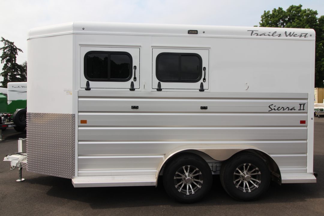 New 2027 Trails West Sierra II Extra Tall 2 Horse Trailer