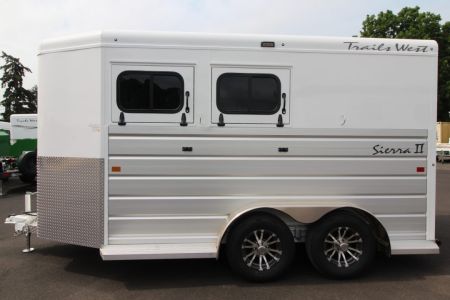 New 2027 Trails West Sierra II Extra Tall 2 Horse Trailer