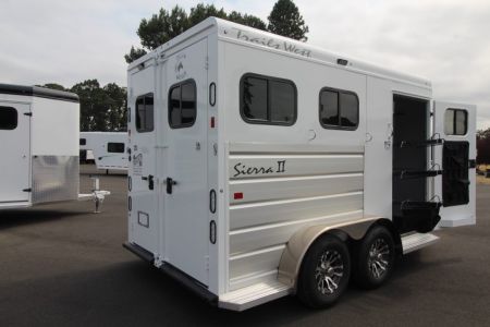 New 2027 Trails West Sierra II Extra Tall 2 Horse Trailer