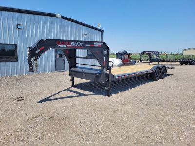 New 2027 Buckshot 102"x26' Gooseneck Equipment/Car Trailer