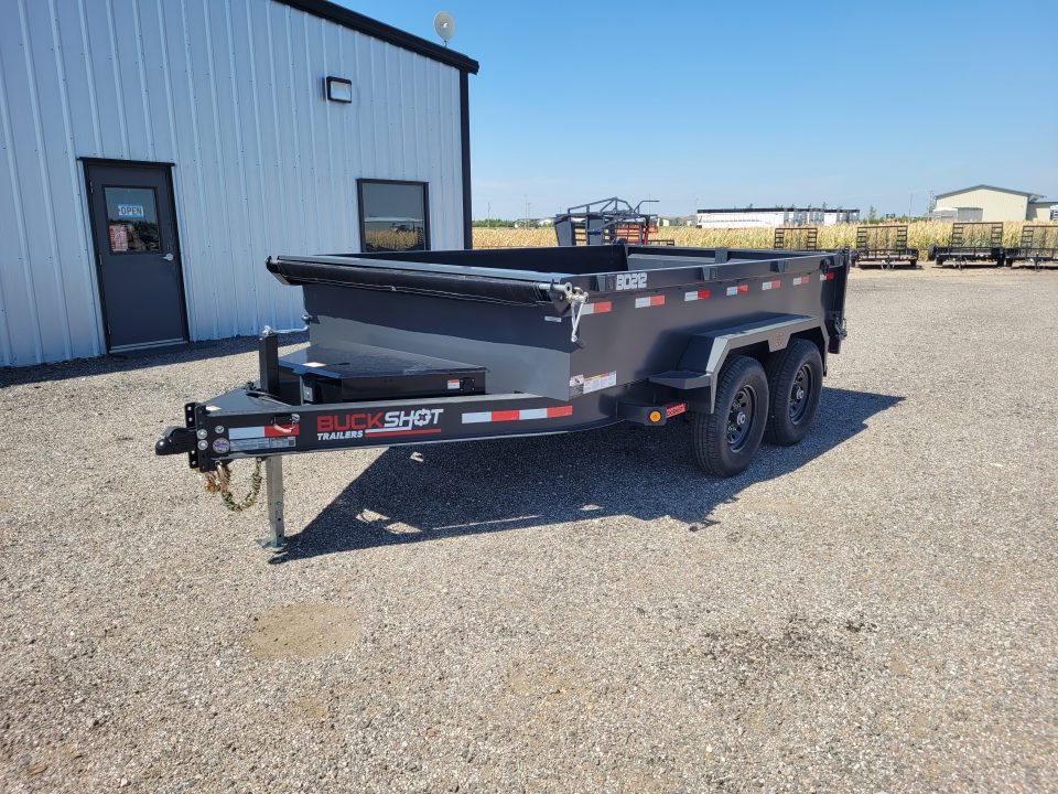 New 2026 Buckshot 83"x12' BD Dump Trailer W/2' Sides