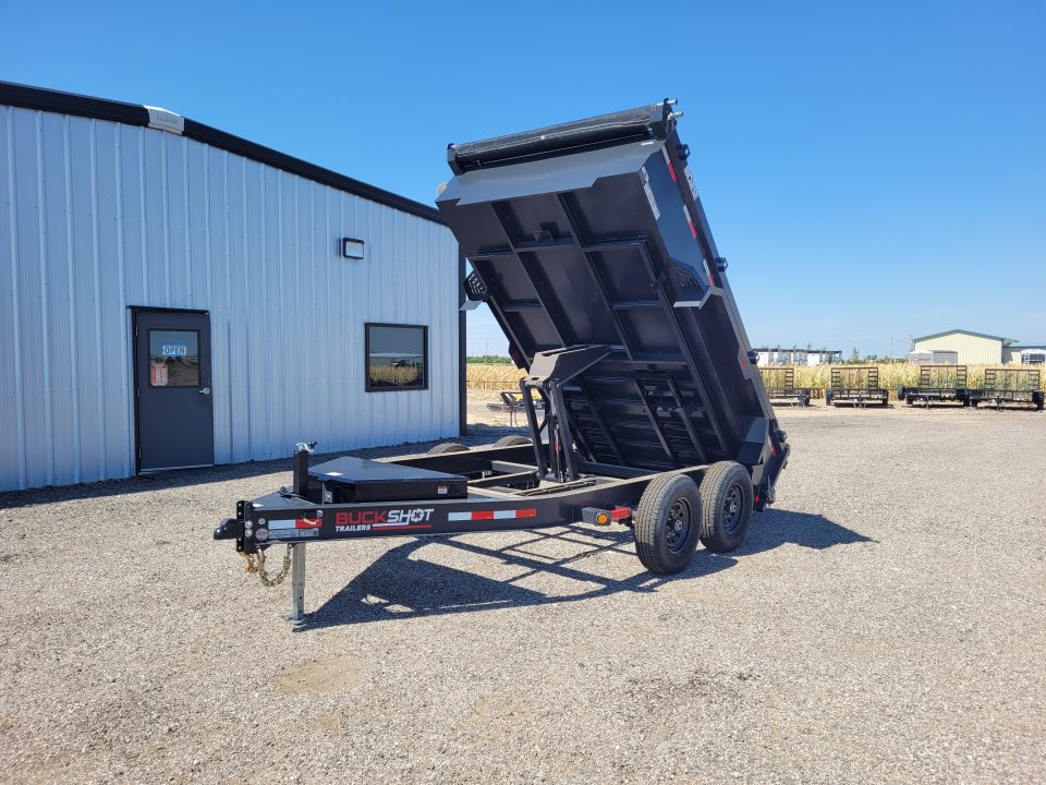 New 2026 Buckshot 83"x12' BD Dump Trailer W/2' Sides