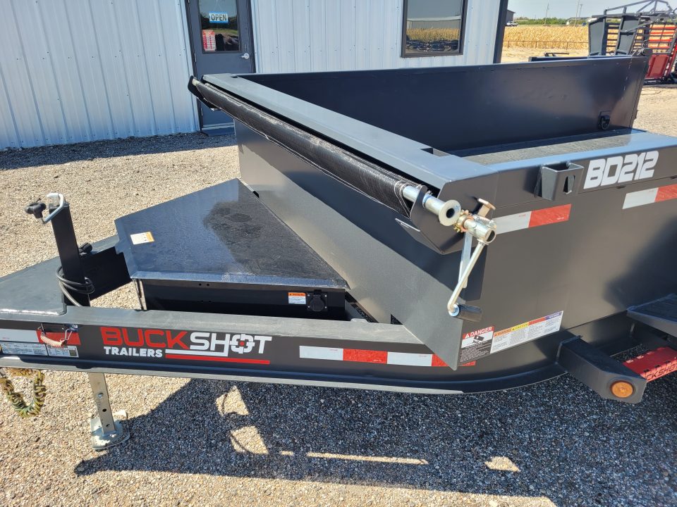 New 2026 Buckshot 83"x12' BD Dump Trailer W/2' Sides