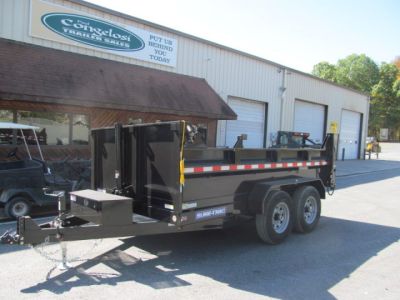 New Sure-Trac 7 X 12 12K Telescopic Dump Trailer