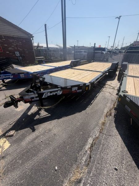 New 2026 LIBERTY LT14K83X22SPB8WF Tilt Trailer 83X22 TA PARTIAL (GVW:15400) MIDNIGHT BLACK
