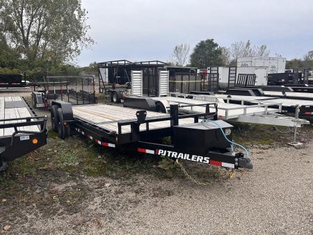 New 2027 PJ Trailers 20 FT SPLIT DECK TILT TRAILER 14K GVWR