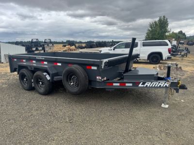 New 2027 Lamar Trailers DG 83X14/14 Dump Trailer 18  SIDES