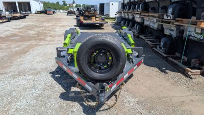 New 2026 "FlatTrak" by Belmont 7x18 HD Lay Flat Tilt Equipment Hauler w/ Hyd Jack
