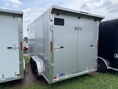 New 2027 E-Z Hauler EZEC7.5X14 XLT-P Cargo / Enclosed Trailer 71 SERIES 7 FOOT 1 INCH INTERIOR HEIGHT .080 POLY SIDES, TRANSLUCENT ROOF, REAR CANOPY, FREE ALUMINUM WHEEL UPGRADE,