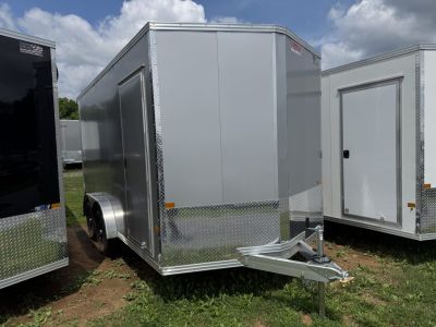 New 2027 E-Z Hauler EZEC7.5X14 XLT-P Cargo / Enclosed Trailer 71 SERIES 7 FOOT 1 INCH INTERIOR HEIGHT .080 POLY SIDES, TRANSLUCENT ROOF, REAR CANOPY, FREE ALUMINUM WHEEL UPGRADE,