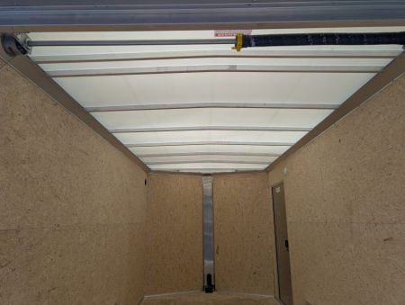 New 2027 E-Z Hauler EZEC7.5X14 XLT-P Cargo / Enclosed Trailer 71 SERIES 7 FOOT 1 INCH INTERIOR HEIGHT .080 POLY SIDES, TRANSLUCENT ROOF, REAR CANOPY, FREE ALUMINUM WHEEL UPGRADE,