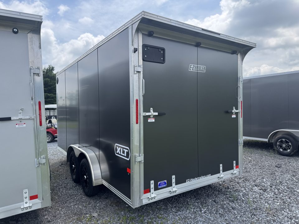 New 2027 E-Z Hauler EZEC7.5X14 XLT-P Cargo / Enclosed Trailer 71 SERIES 7 FOOT 1 INCH INTERIOR HEIGHT .080 POLY SIDES TRANSLUCENT ROOF REAR CANOPY FREE ALUMINUM WHEEL UPGRADE
