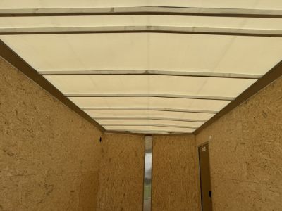 New 2027 E-Z Hauler EZEC7.5X14 XLT-P Cargo / Enclosed Trailer 71 SERIES 7 FOOT 1 INCH INTERIOR .080 POLY SIDES TRANSLUCENT ROOF REAR CANOPY FREE ALUMINUM WHEEL UPGRADE