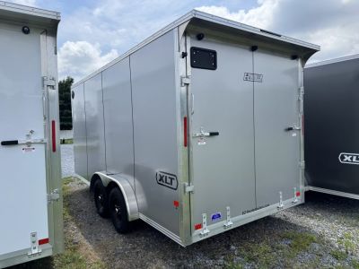 New 2027 E-Z Hauler EZEC7.5X16 XLT-P Cargo / Enclosed Trailer 71 SERIES 7 FOOT 1 INCH INTERIOR HEIGHT .080 POLY SIDES TRANSLUCENT ROOF REAR CANOPY FREE ALUMINUM WHEEL UPGRADE