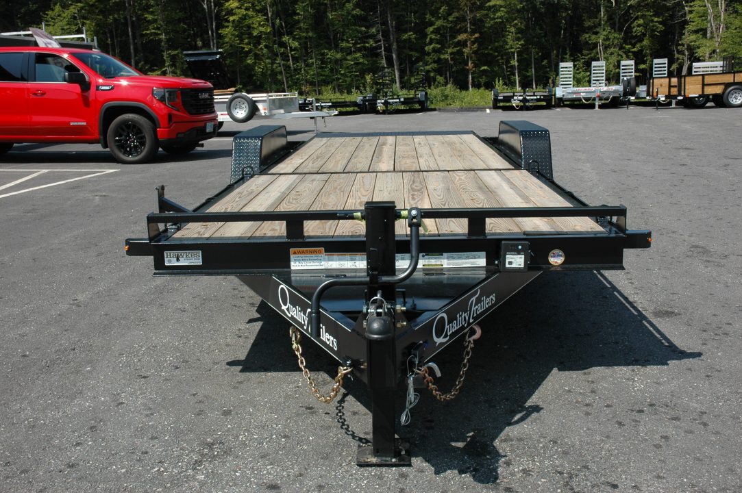 New NEW 2027 Quality 7x22 Gravity Tilt Equipment Trailer | 15,000 GVW | 16+6 Deck