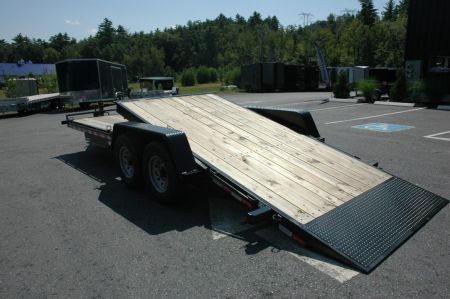 New NEW 2027 Quality 7x22 Gravity Tilt Equipment Trailer | 15,000 GVW | 16+6 Deck
