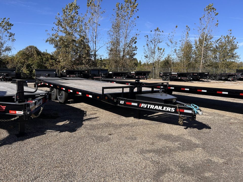 New 2027 PJ Trailers 102 IN X 20 FT DECKOVER EQUIPMENT TRAILER WITH MONSTER RAMPS 14K GVWR